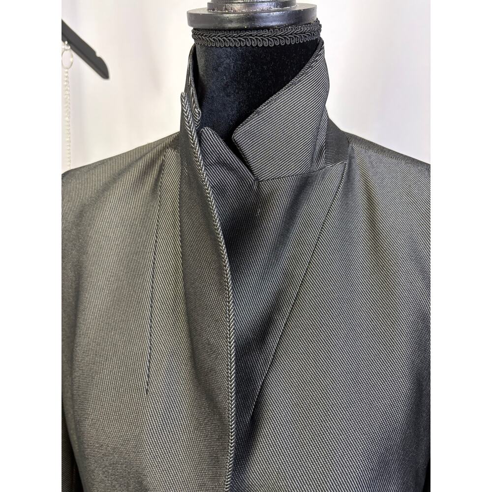 Kasper Women’s Size 12 Charcoal Gray Tailored Blazer Career Jacket - Picture 10 of 14